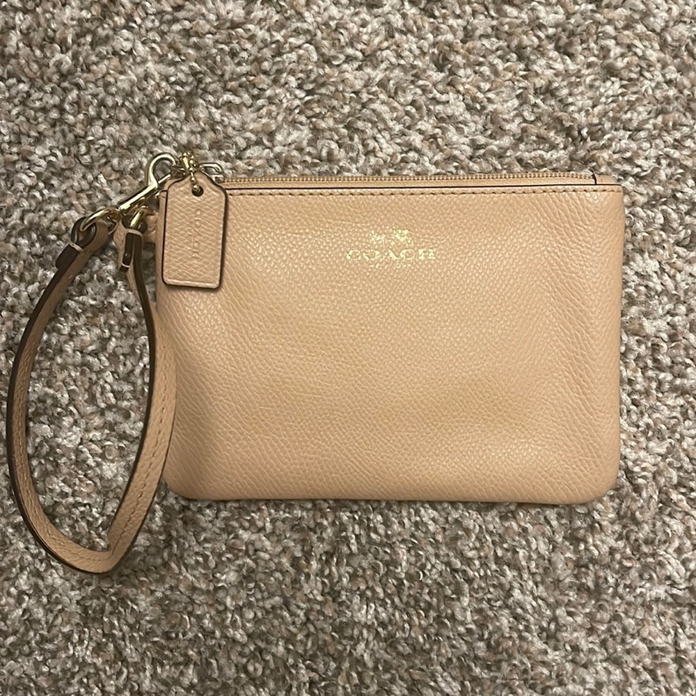 Nude Coach Wristlet